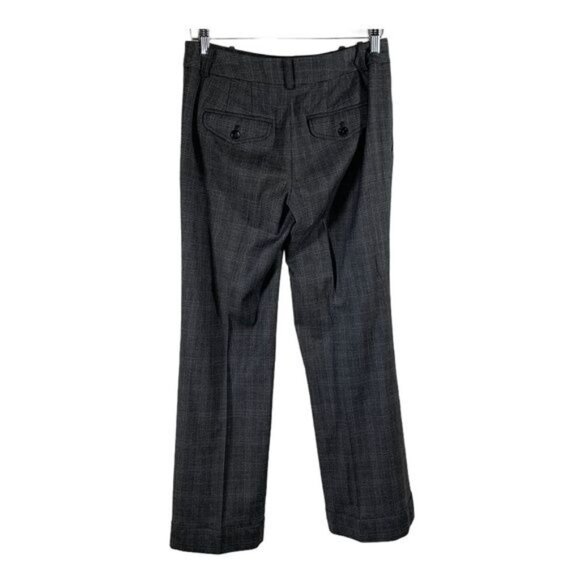 Loft Julie Fit Plaid Pants Women’s Gray Size 0 XS Work Trouser - Picture 2 of 9